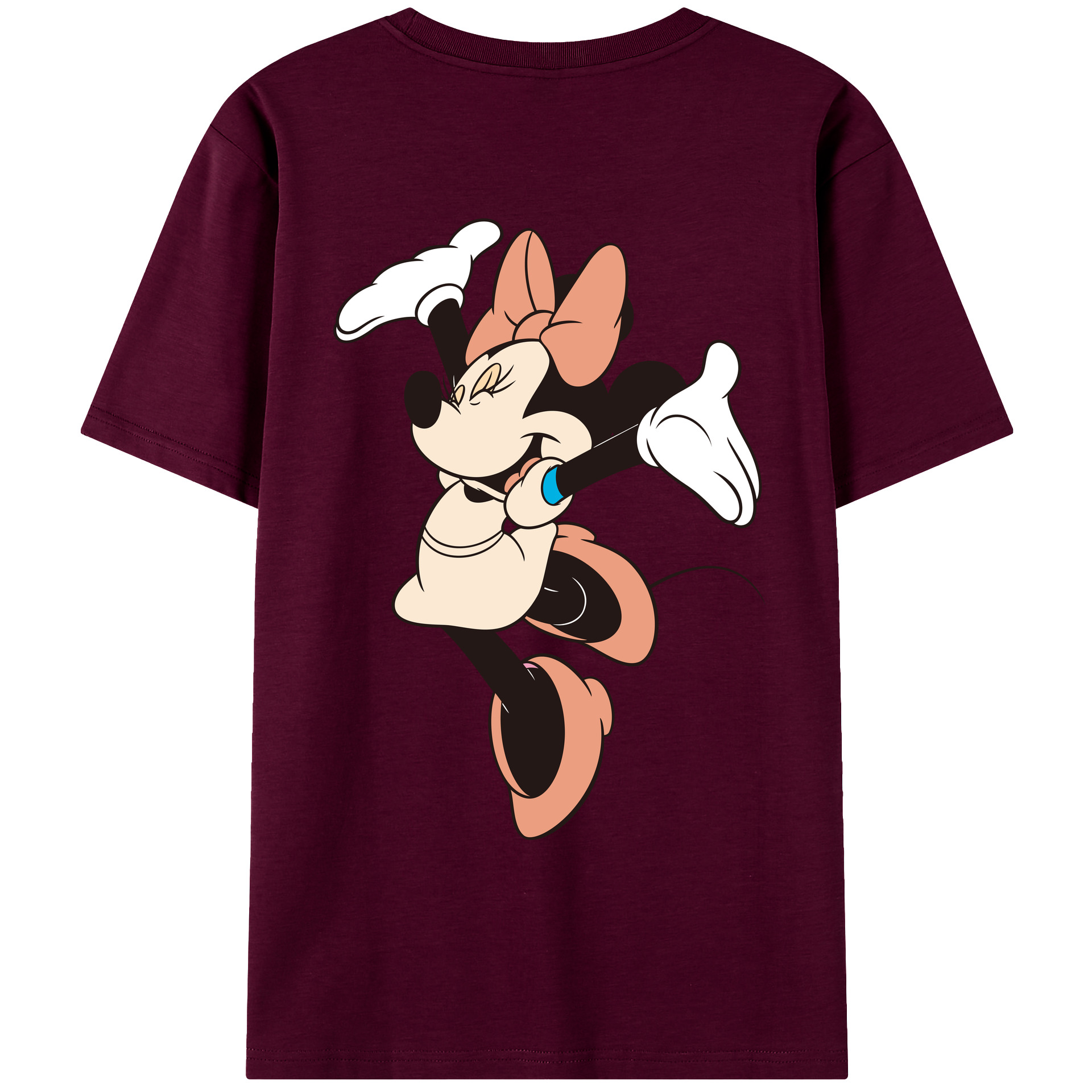 （画像用） ミッキーマウス Mickey Mouse レディース半袖Tシャツ(バックプリント)